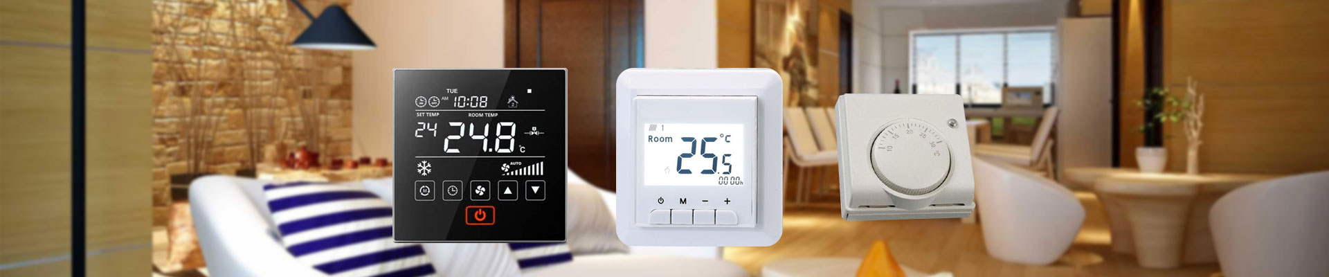 C17 Smart Touch Screen Programming Heating Thermostat with Wi-Fi, 3A, 16A