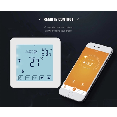 HY08WW-01 Smart Touch Screen Heating Thermostat for water heating 3A