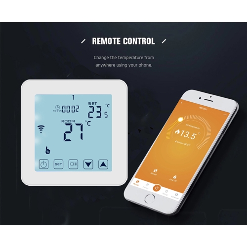 HY08WW-01 Smart Touch Screen Heating Thermostat for water heating 3A