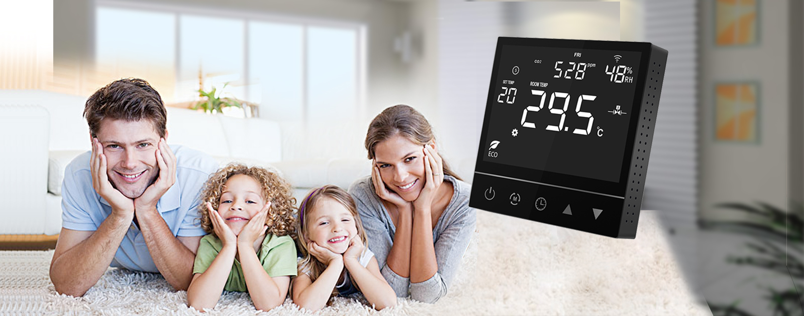 Smart heating thermostat