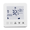 FC08-4 smart wifi touch key programmable FCU thermostat with big LCD display