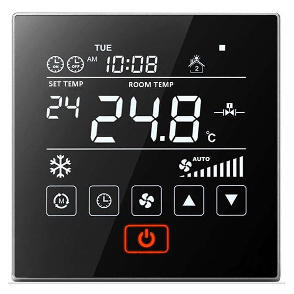 Touch Screen Thermostat for FCU with External Sensor