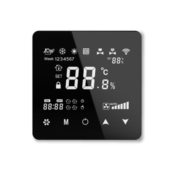 FC180 Tuya WiFi Touch screen thermostat for fan coil unit