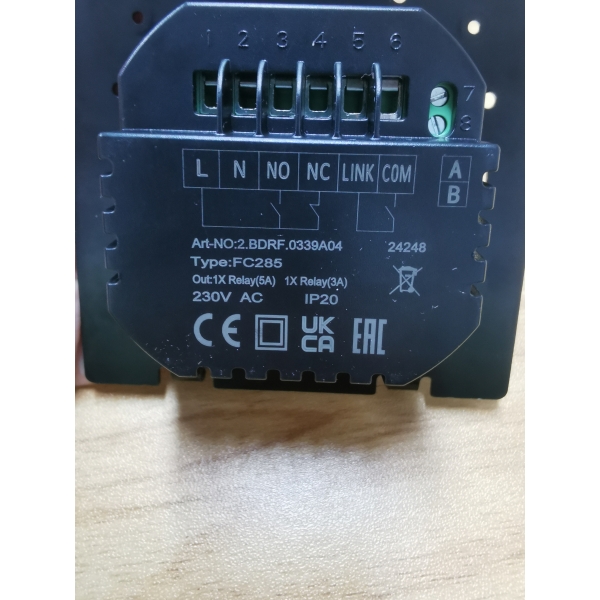 FC285 WiFi programmable Heating Thermostat for water heating or gas boiler with humidity