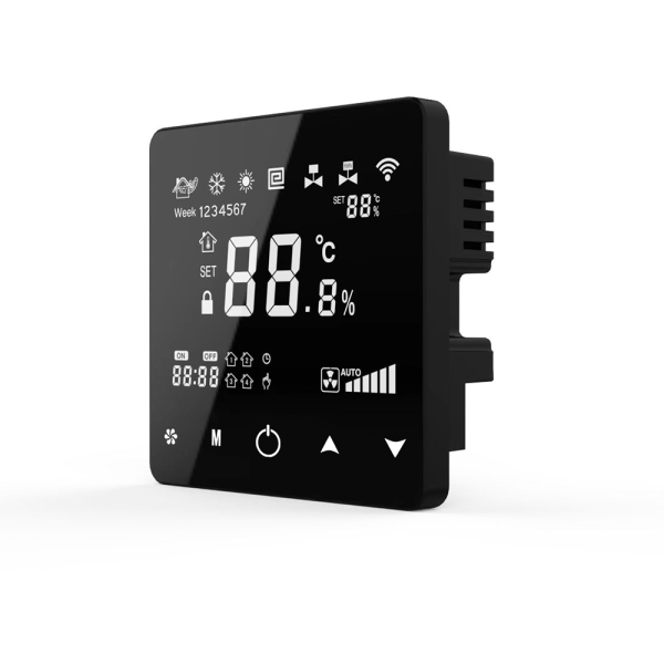 ST-AC1800 Tuya WiFi Touch screen thermostat for fan coil unit 8.2mm thickness