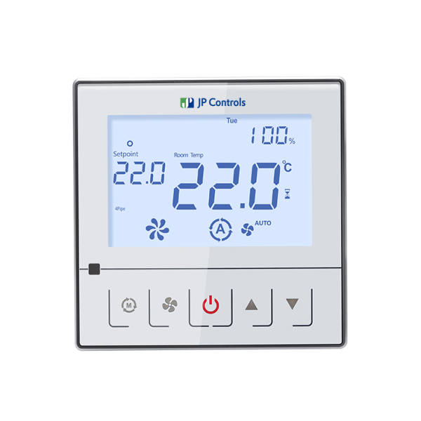 FC221W smart PID thermostat for fan coil unit or AC system with external sensor & OCC/key card contact